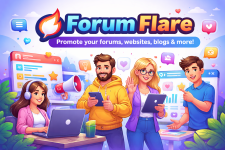 Forum Flare – The place to showcase your projects, connect with fellow webmasters, and grow your online presence.
